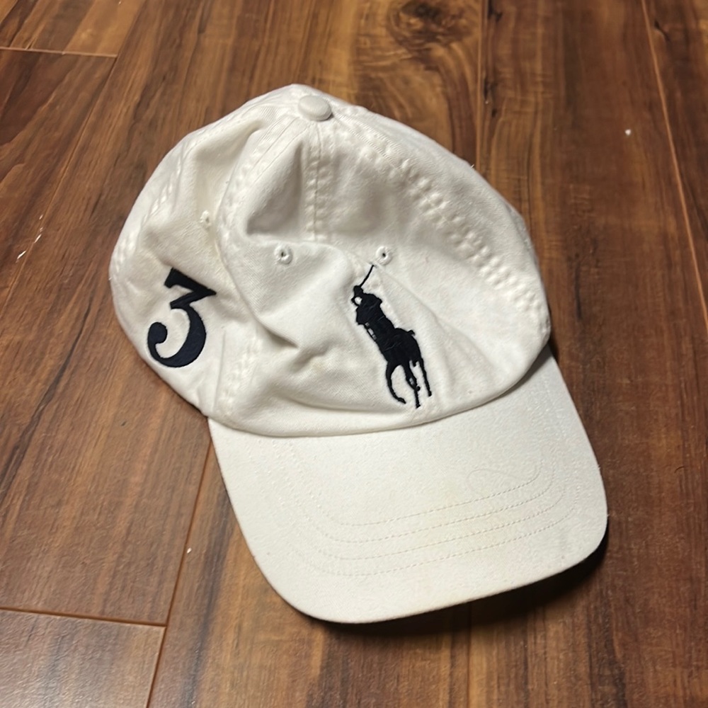 White Polo hat